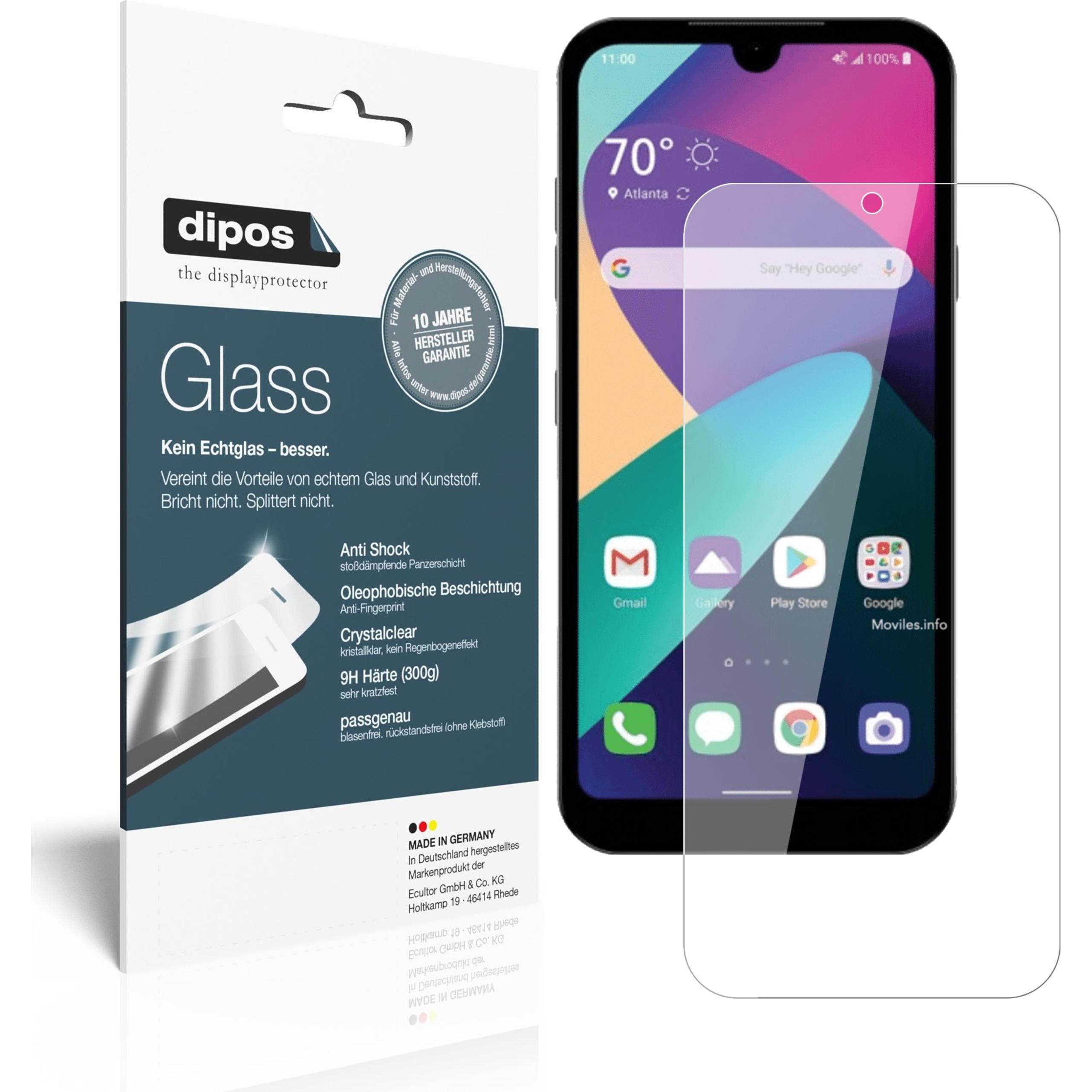 Dipos Displayschutz Anti-Shock (2 Stück, LG Phoenix 5), Smartphone Schutzfolie, Transparent