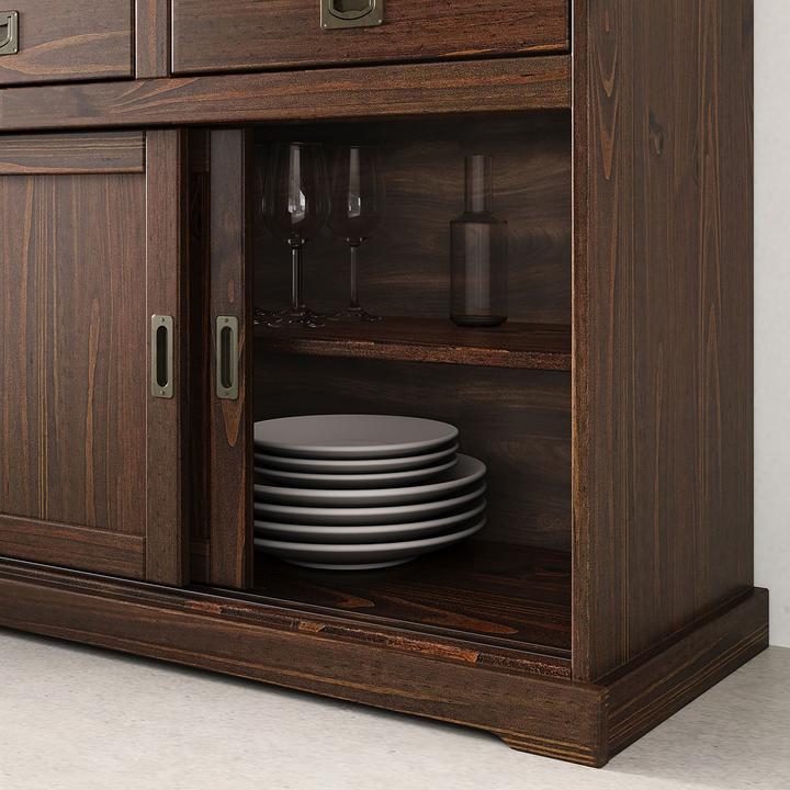 Image du produit IDIMEX Sideboard 3 Türen SAVONA (160 x 45 x 84 cm)