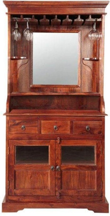 Immagine prodotto Floki24 Mobile bar in stile coloniale, acacia 97x52x193 OXFORD - marrone scuro