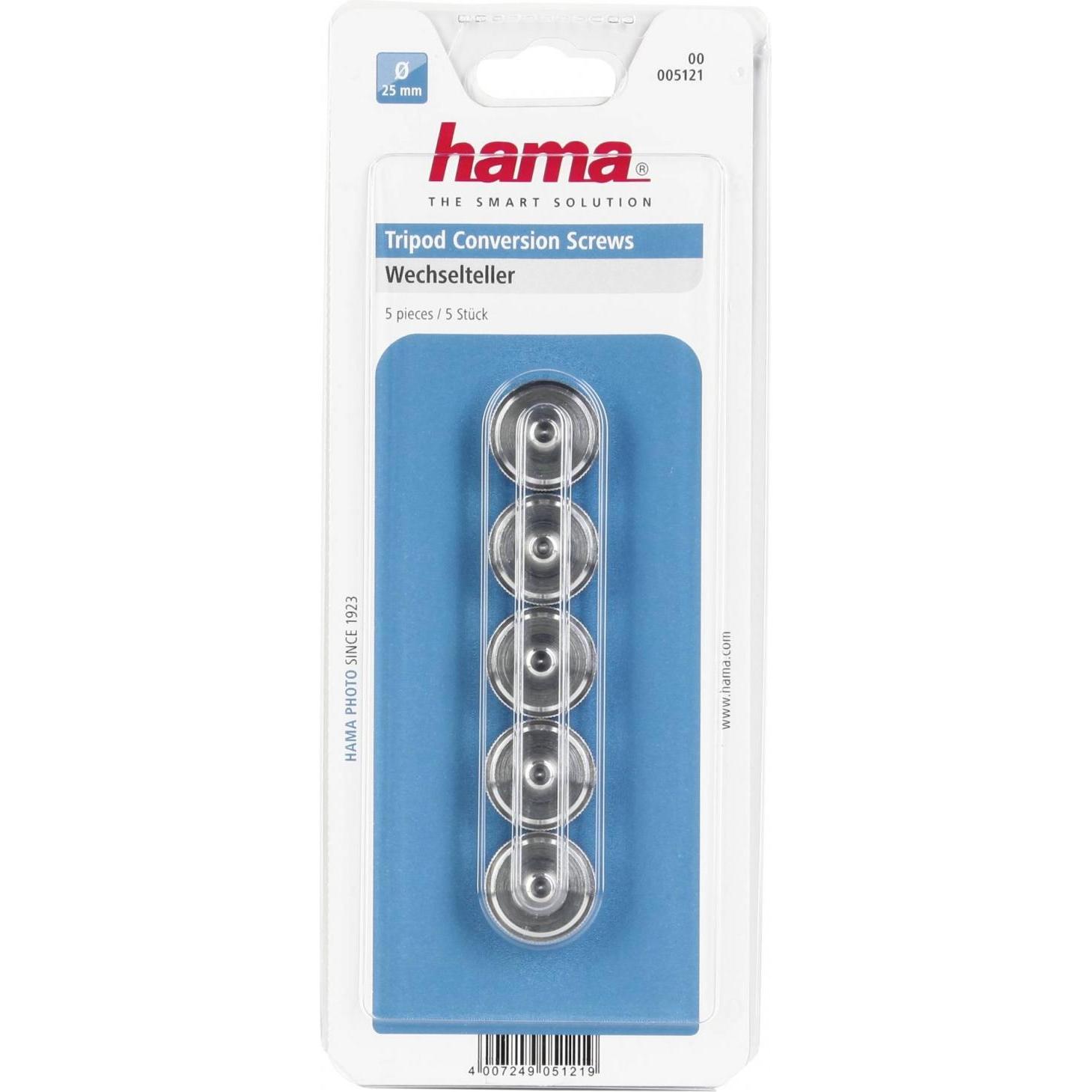 Thumbnail - Hama Wechselteller Zapfen (Stativadapter), Stativ Zubehör, Silber