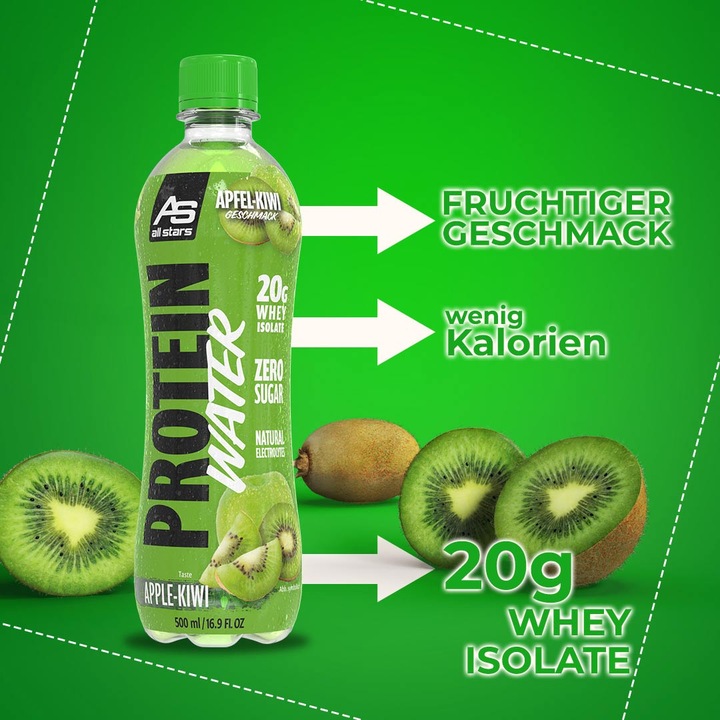 Image du produit All Stars Eau protéinée (500ML) (Pomme-kiwi, 1 x)