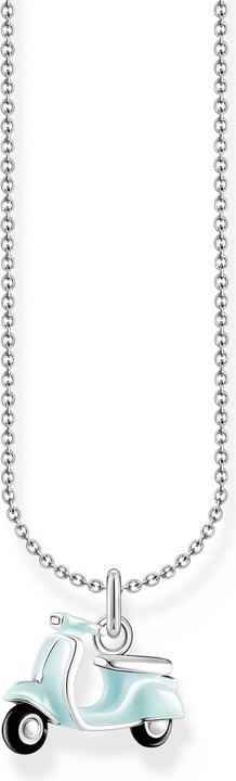 Produktbild Thomas Sabo Kette mit mintfarbenem Motorroller-Anhänger Silber (925er Silber, Emaille)