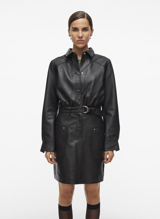 Image du produit Rouge Edit Kurze Lederkleid (42)