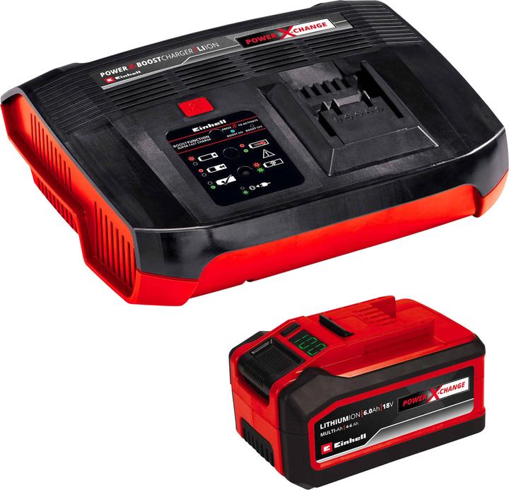 Productafbeelding Einhell 18V 4-6Ah & 6A Boostcharger PXC Power X-Change PLUS 4512143 Gereedschap accu en lader 6Ah (18 V)