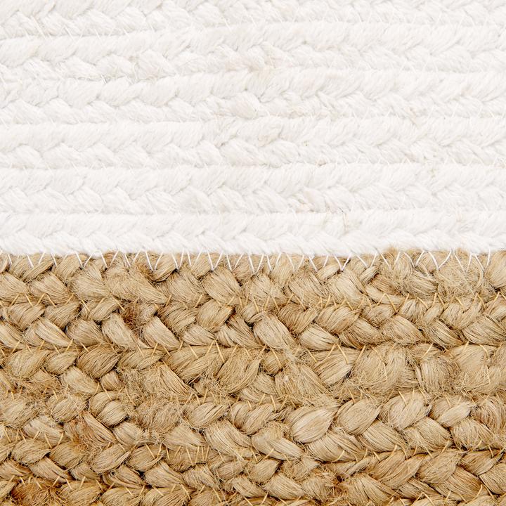 Produktbild Beliani Jutekörben Natur und Weiss 2er Set BELLPAT (32 cm, 2x)