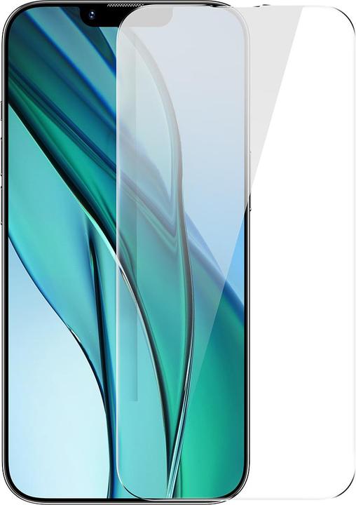 Actual product image Baseus All-glass Crystal Tempered Glass EasyStick Film iP14 (Pack of 2) (2 pcs., Apple iPhone 14)
