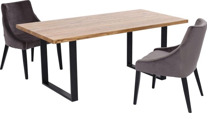 Image du produit Kare Design Table Jackie chêne-noir 160x80