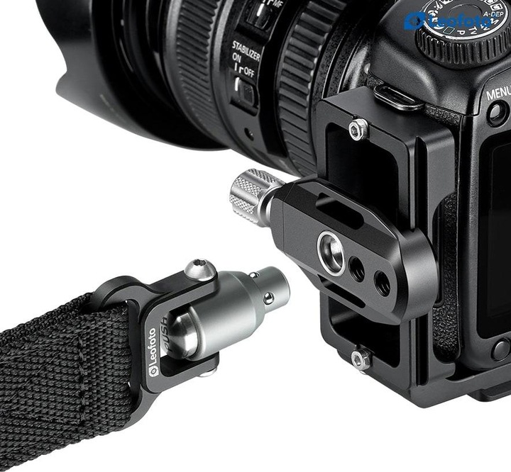 Actual product image Leofoto Camera strap SP-01 with QD connection