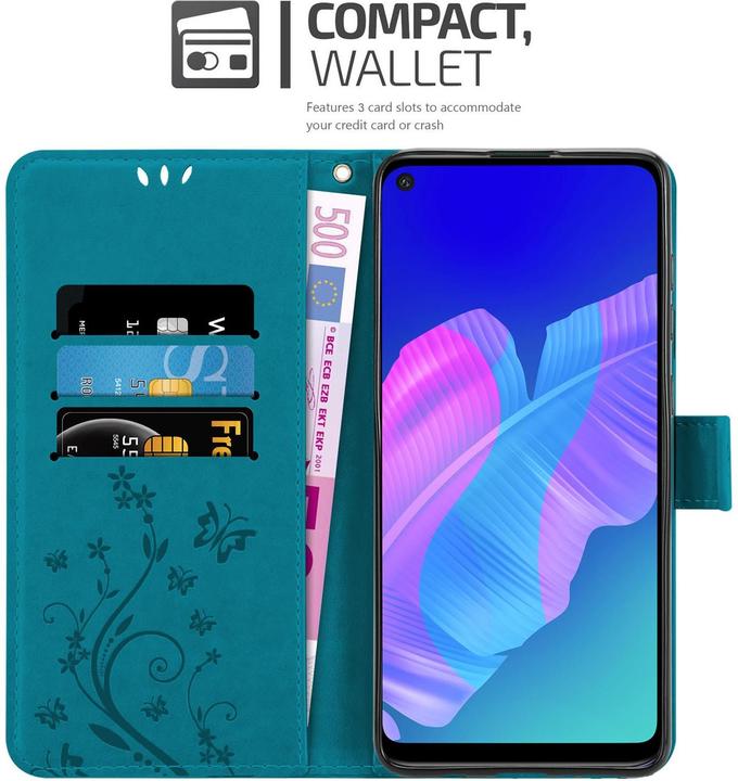 Produktbild Cadorabo Flower Book Cover (Huawei P40 Lite E)