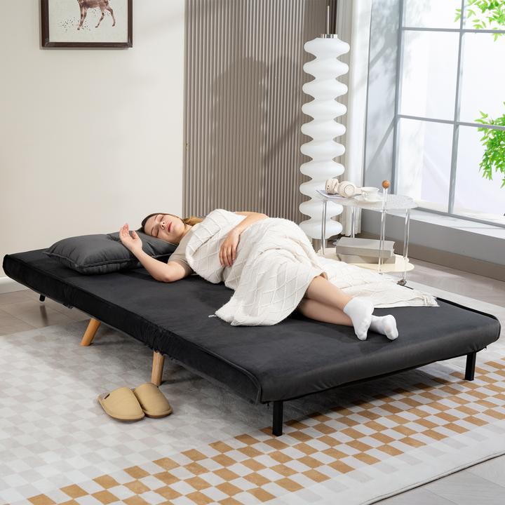 Produktbild Homcom Schlafsofa Polyester Dunkelgrau