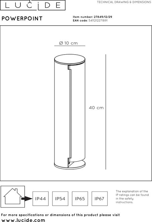 Immagine prodotto Lucide Colonna della presa