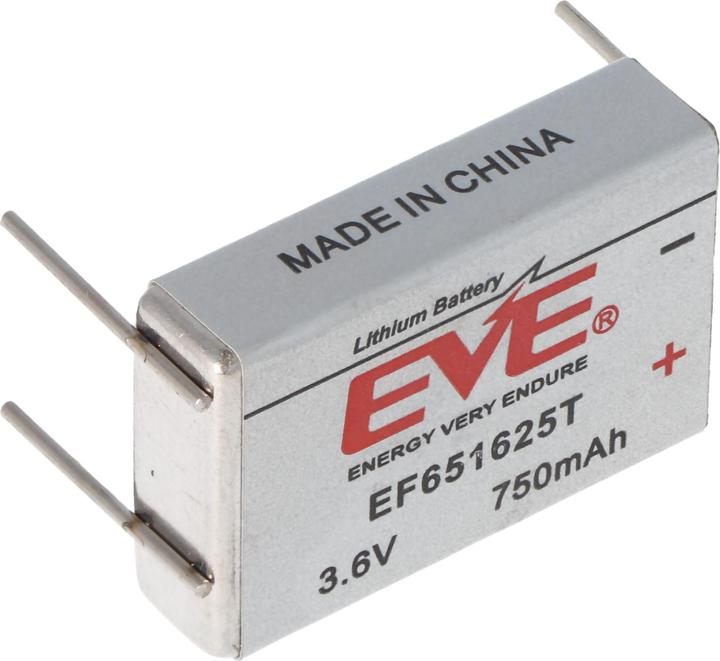 Produktbild Eve EF651625T Lithium-thionyl Chloride Li-SOCl2 Battery (750 mAh)