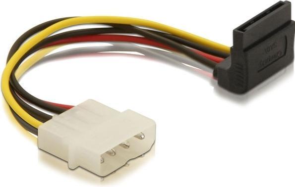 Image du produit Delock Molex à SATA coudé (15 cm, S-ATA 15 broches)