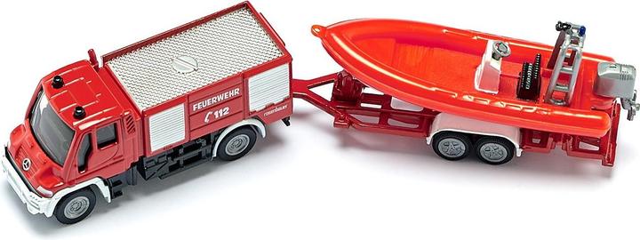 Immagine prodotto Siku Vigili del fuoco dell'Unimog con barca