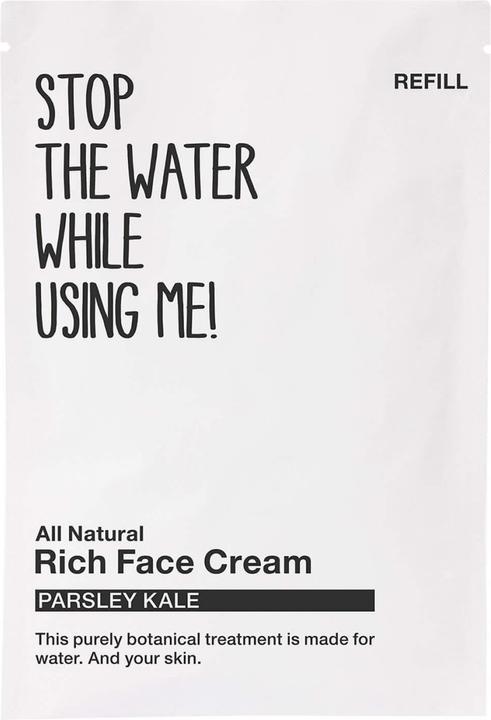 Actual product image Stop The Water While Using Me! All Natural Face - Refill Rich Face Cream Parsley Kale (50 ml, 24h cream)