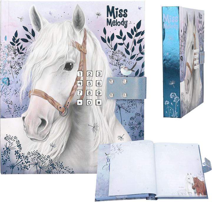 Image du produit Magni Miss Melody (15,5 x 18 cm, À rayures, Couverture rigide)