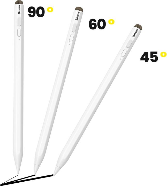 Produktbild Baseus Smooth Writing Stylus with LED Indicators (Active+Passive version) White (Including: Universal Type-