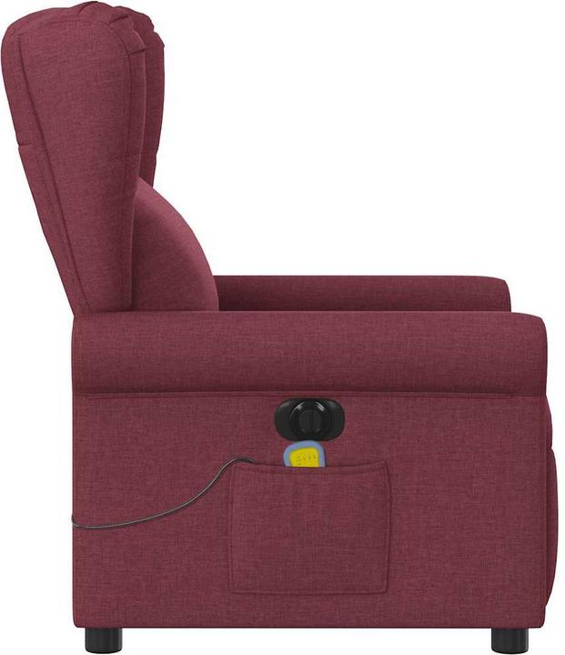 Produktbild VidaXL Massagesessel Elektrisch Weinrot Stoff