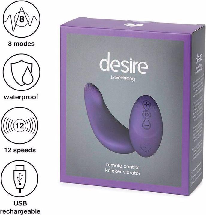 Actual product image Lovehoney Luxury Rechargeable Remote Control Knicker Vibrator