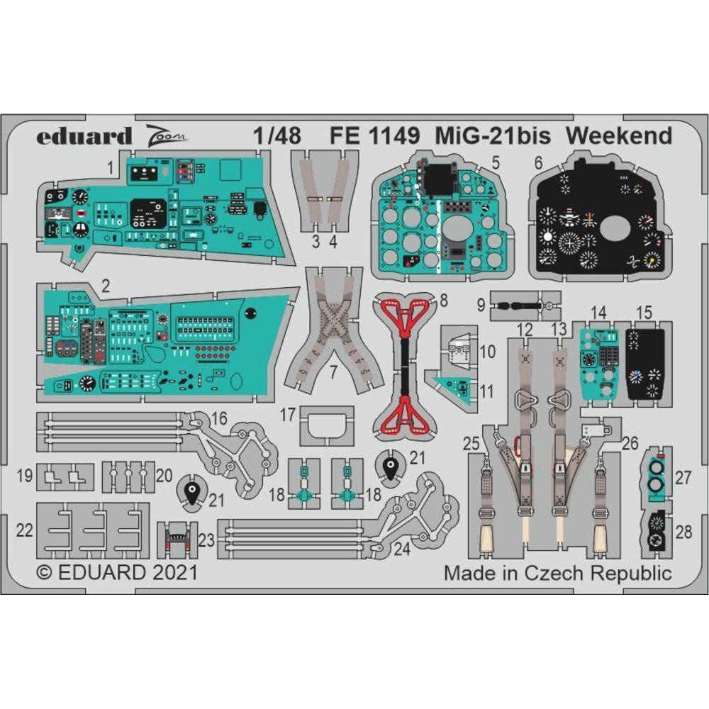 Eduard MiG-21bis Weekend 1/48 for