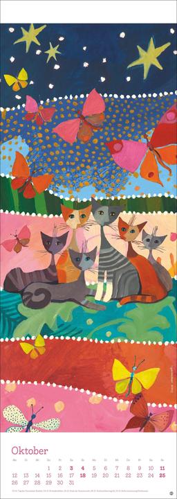 Image du produit Rosina Wachtmeister Vertical Kalender 2026 (24,5 x 69 cm, Couverture rigide, Allemand)