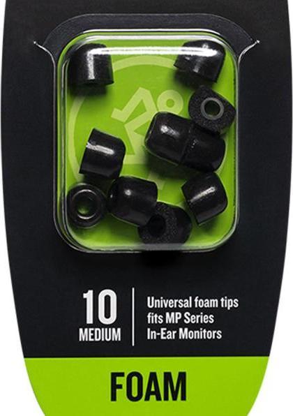Productafbeelding Mackie MP & CR Buds Medium Foam Black Tips Kit