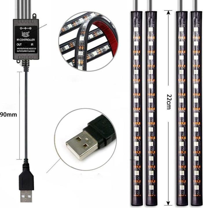 Produktbild Werkstein Auto Lichtstreifen RGB