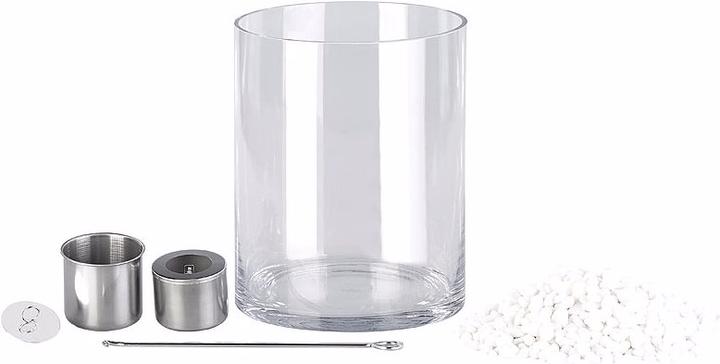 Actual product image Carlo Milano Glass deco fire "Kasra" for bio ethanol