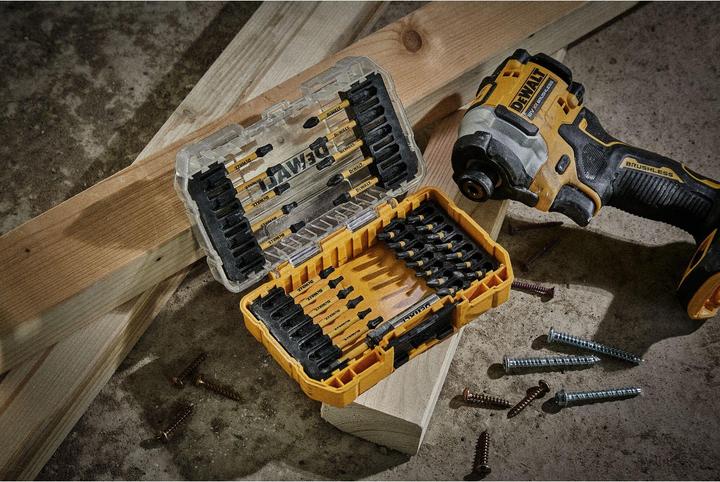 Actual product image DeWalt Set of impact tips DT70738T, 31 pcs. (Hexagon socket TX M10, Hexagon socket TX M15, Hexagon socket TX M20, Hexagon socket TX M30, Cross Phillips PH M2, Hexagon socket TX M25, Cross Pozidriv PZ M2)