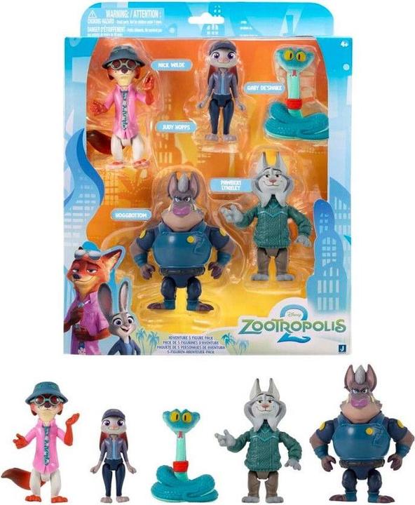Immagine prodotto Disney Zootropolis Figure 5 Pack 9,5 Cm (326-0012)