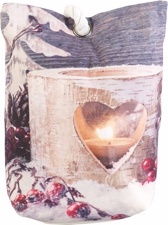 Image du produit Infactory Coussin cale-porte avec motif de bougie à chauffe-plat (20 x 14 x 6 cm)