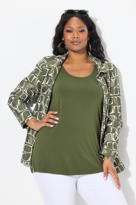 Produktbild Ulla Popken Top, Rundhals, Classic, Stretch, breite Träger, ärmellos (42, 44)