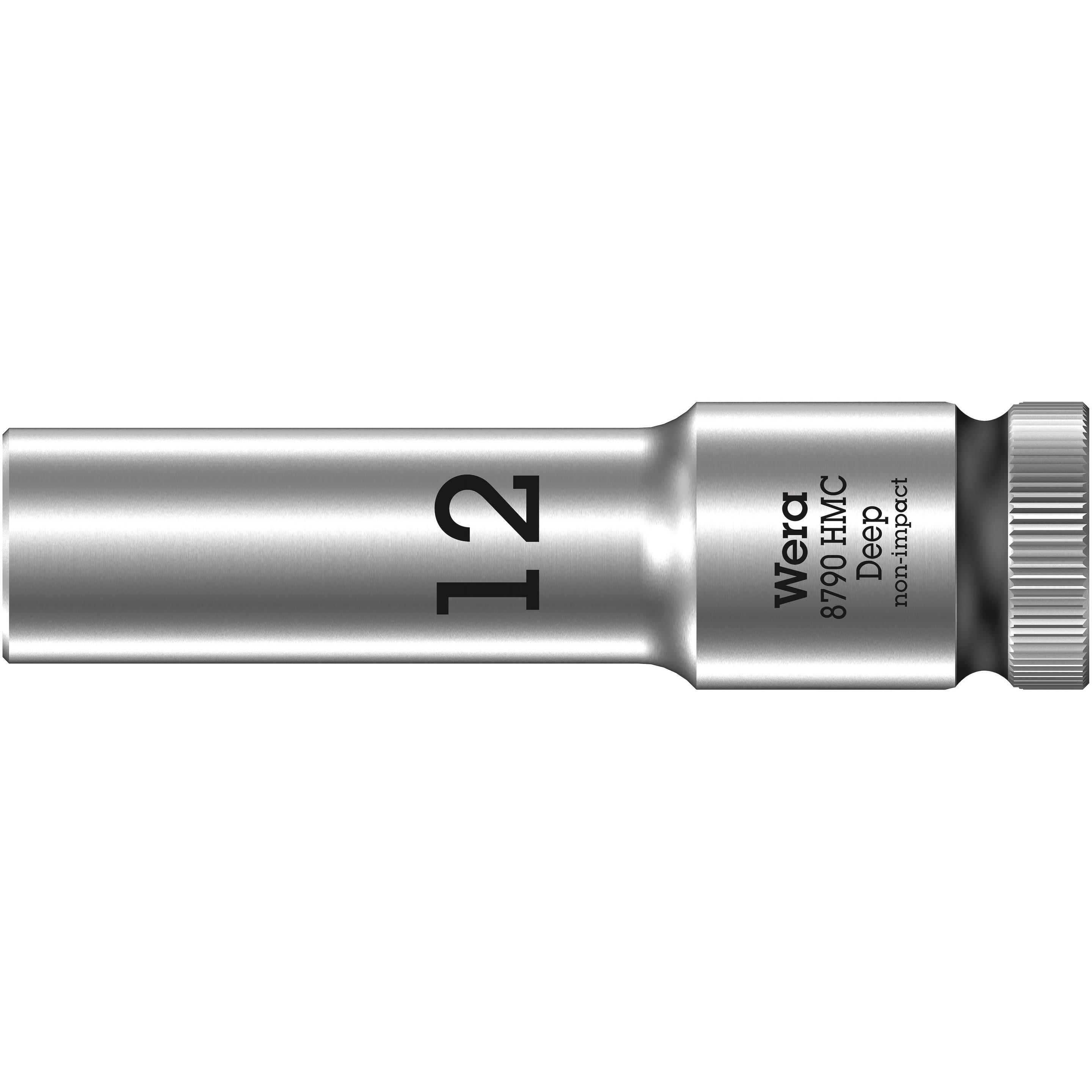 Wera, Steckschlüssel + Stecknuss, 8790 HMC Deep 12,0 (12 mm)
