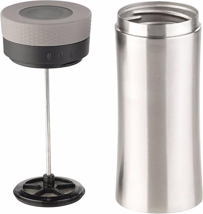 Immagine prodotto Rosenstein & Söhne Tazza termica 2in1 in acciaio inossidabile con sistema French press (0.48 l)
