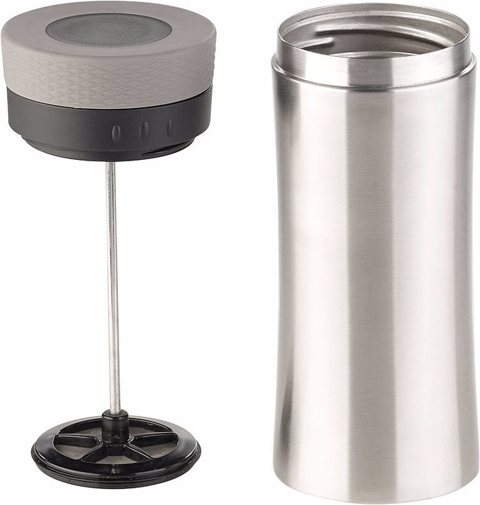 Immagine prodotto Rosenstein & Söhne Tazza termica 2in1 in acciaio inossidabile con sistema French press (0.48 l)