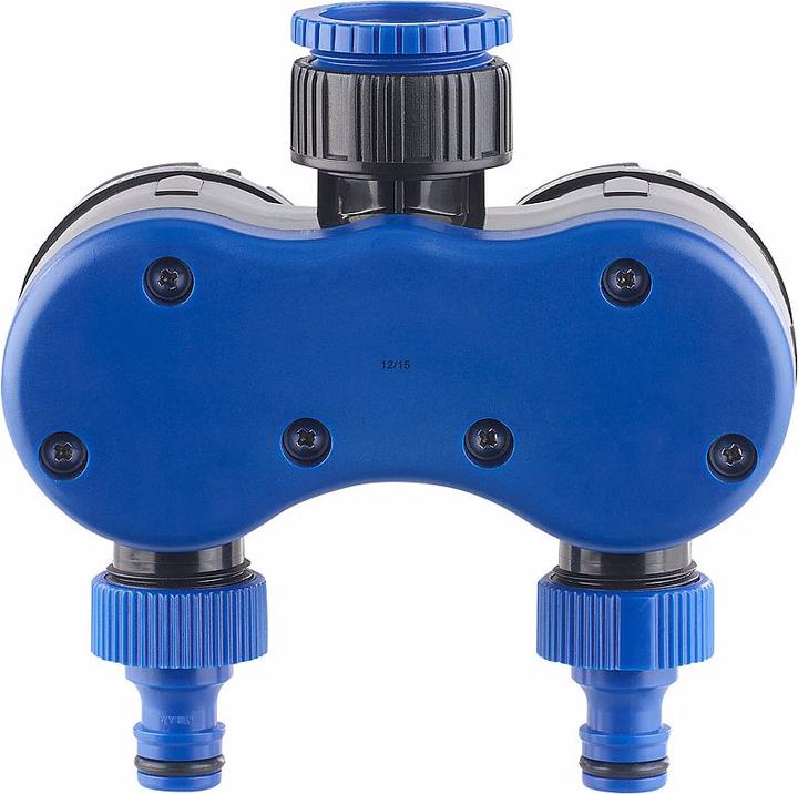Actual product image Royal Gardineer 2-way water manifold with mechanical watering timer (Water timer)