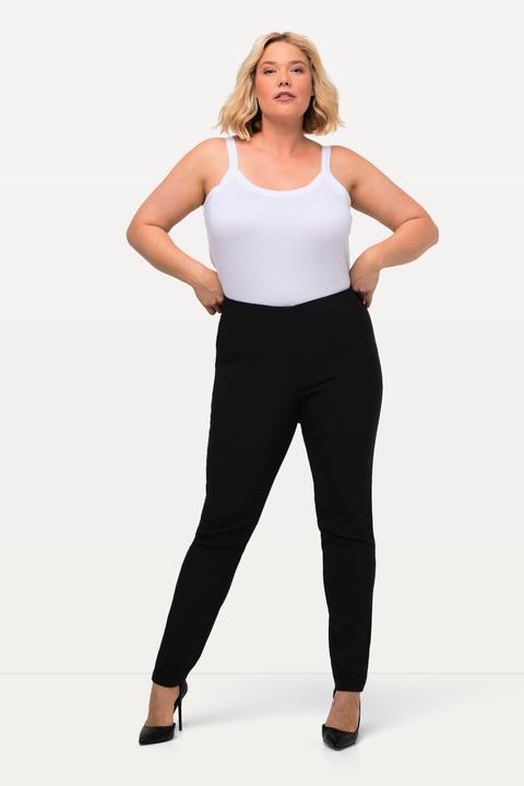 Produktbild Ulla Popken Bengalinhose Sienna, schmales Bein, Gummibund, Stretch (62)