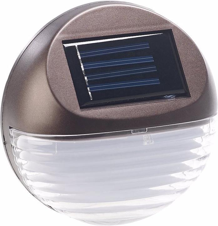 Produktbild Lunartec 3er-Set Solar-LED-Zaunleuchte (1 lm, IP44)