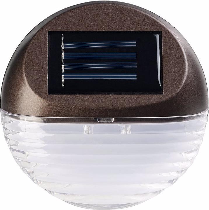 Produktbild Lunartec 3er-Set Solar-LED-Zaunleuchte (1 lm, IP44)