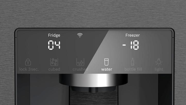 Actual product image Bosch Hausgeräte Series 6, fridge-freezer combination, multi-door, 183 x 90.5 cm, stainless steel black, KFI96AXEA (574 l)