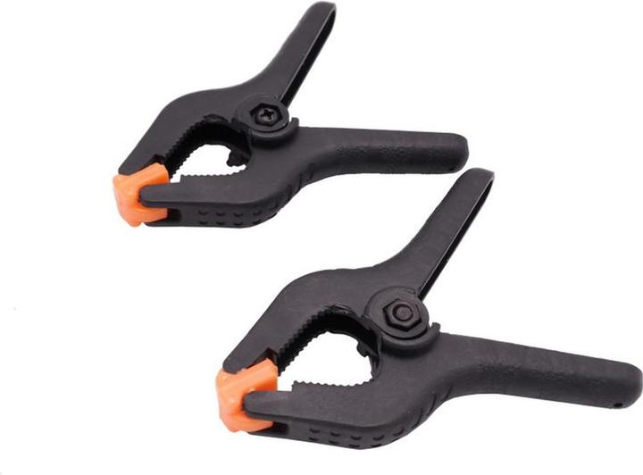 Produktbild Caruba Federklemme Schwarz/Orange Small (2 StÃ¼ck) (Stativhalterung)