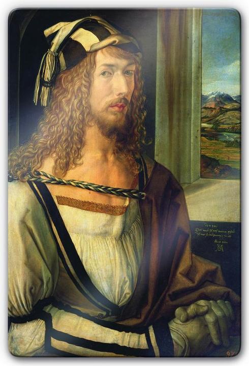 Image du produit Trenddeko Dürer - Autoportrait avec paysage (40 x 60 cm)