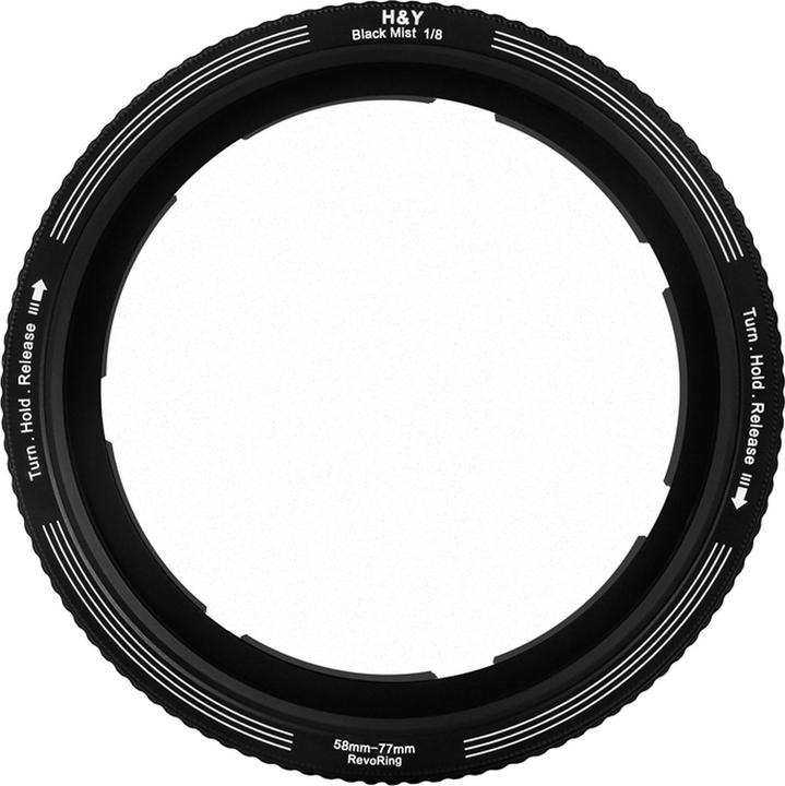 H&Y REVORING Black Promist 1/8 Filter (58-77mm) (77 mm, Black Mist Filter, 77 mm)