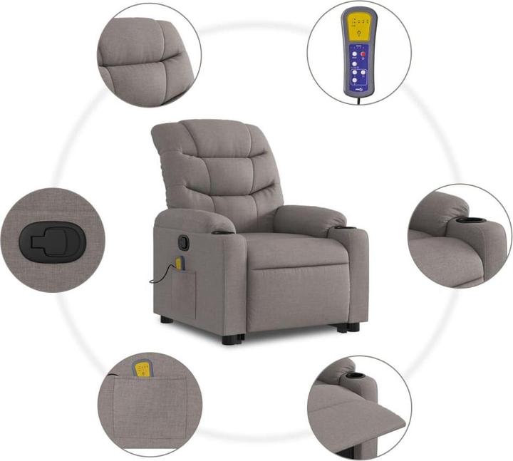 Image du produit vidaXL Massagesessel mit Aufstehhilfe