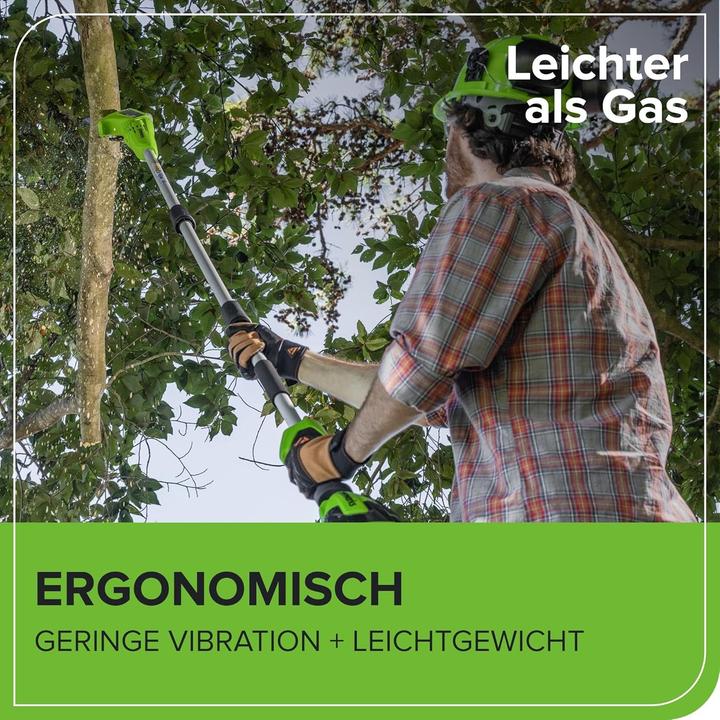 Produktbild Greenworks Akku-Hochentaster G40PSF (o. Akku) (Akku Kettensäge)