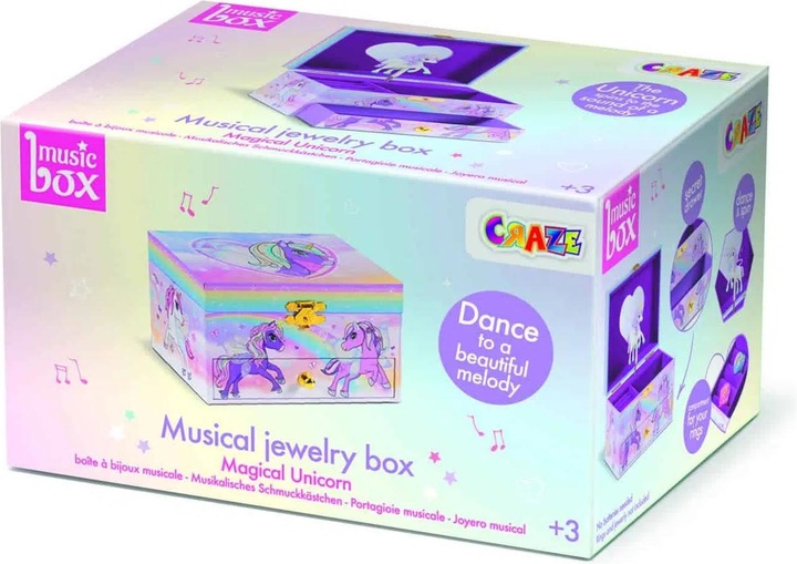Actual product image Craze Jewellery Box Music Box Unicorn