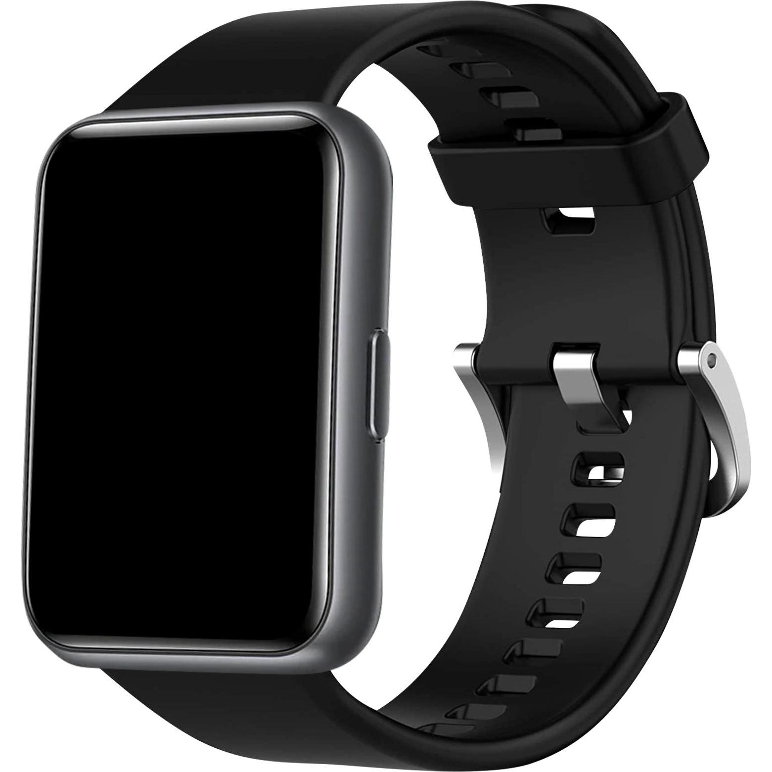 Thumbnail - Avizar Ersatzarmband (Silikon, Huawei Watch Fit 2), Uhrenarmband, Schwarz