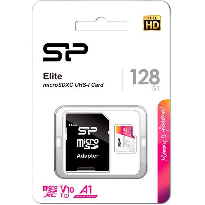 Thumbnail - Silicon Power memory card Elite Micro SDXC 128GB UHS-I A1 V10 (128 GB, microSDXC, U1, UHS-I), Speicherkarte