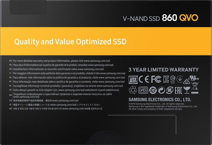 Produktbild Samsung 860 QVO (1000 GB, 2.5")