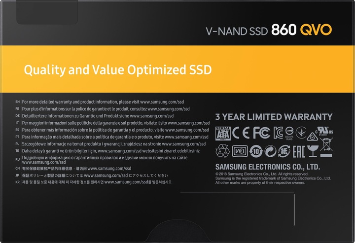 Produktbild Samsung 860 QVO (1000 GB, 2.5")